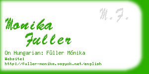 monika fuller business card